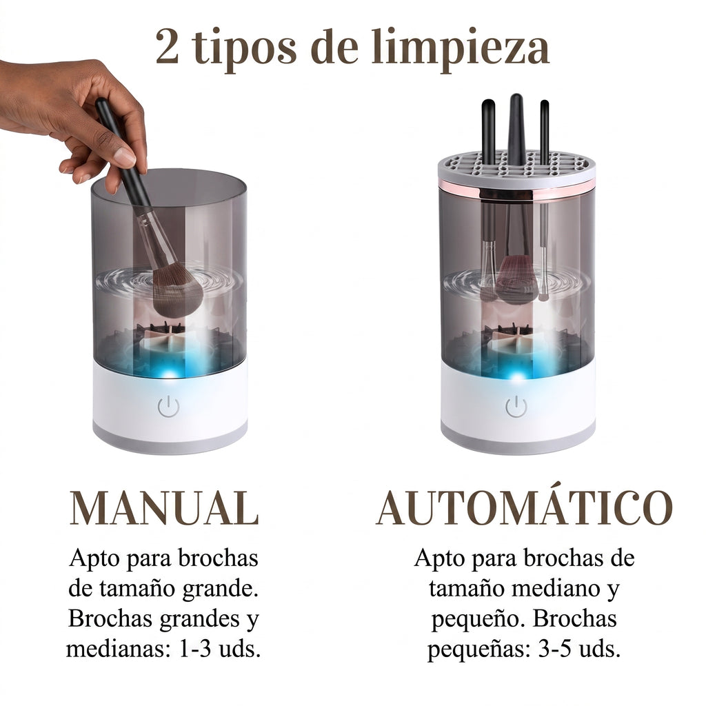 Limpiador Eléctrico de Brochas de Maquillaje Portátil (USB)